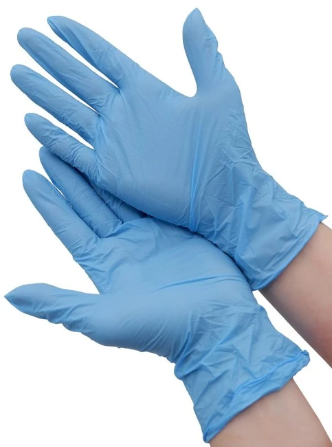 OPTILINE Перчатки нитриловые, размер S, голубые, 200 штук 27-3305