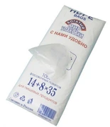 Пакет фасовочный, 14+8х35 см, 8 мкм, ПНД, евроблок, 1000 штук 32-0072