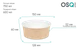 OSQ Круглый контейнер ROUND BOWL 750 OSQ Round Bowl 750