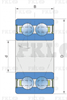 FKL Подшипник шариковый двухрядный 3204B-2RS1 3204B-2RS1-FKL - фото 5191