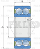 FKL Подшипник шариковый двухрядный 3206B-2RS1 3206B-2RS1-FKL - фото 5196