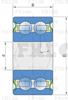 FKL Подшипник шариковый двухрядный SL3303-2S SL3303-2S-FKL - фото 5788