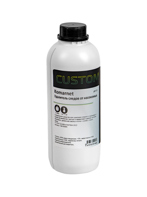 CUSTOM Средство для очистки следов от насекомых Komarnet, 1 л CM-00085 - фото 11083