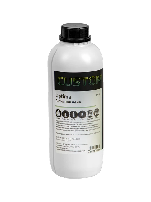 CUSTOM Сред-во для бесконтактной мойки а/м Optima, 1 л CM-00068-1