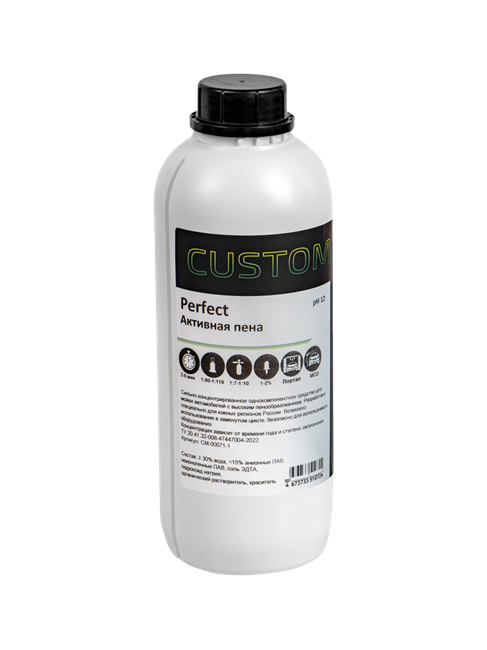 CUSTOM Шампунь для бесконтактной мойки Perfect активная пена, 1 л CM-00071-1
