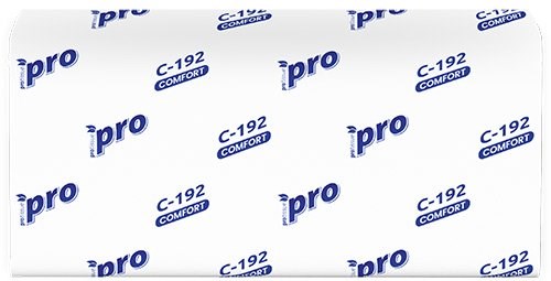 PROtissue Полотенца бум. листовые Premium, 1-сл, V-слож, белые, 250 л в уп (C-192) 12-0655