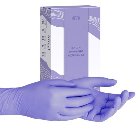 ARMEL Перчатки нитриловые, размер M, сиреневые, 100 штук 27-3729