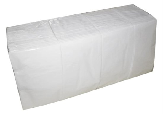 OPTILINE Салфетки бумажные 33х33 см, 2-сл, сложение 1/8, белые, 200 л 12-2485