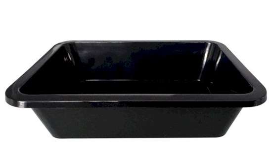 Контейнер для соуса 50 мл, прямоугольный 82х62х20 мм, черный ПП, 630 штук 17-4195