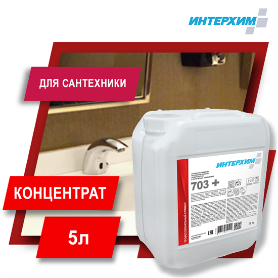 ИНТЕРХИМ 703 PLUS Усиленное средство для сантехники, 5 л ih70450 - фото 7518