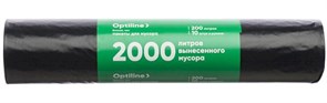 Мешки для мусора Optiline, 200 литров, 90х130 см, 35 мкм, в рулоне 10 штук 23-0050