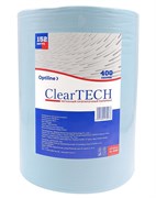 Протирочный нетканый материал ClearTECH Optiline, 152 метра, плотность 60 г/м2, 30х38 см, 400 листов, бирюзовый 31-4152