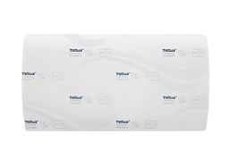TELLUS Полотенца бумажные листовые Стандарт H3 120108, ZZ, 1-сл, белые, 250 л, 20 пачек 12-0044
