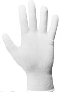 Перчатки нейлоновые, размер М (7-9), белые 27-2517