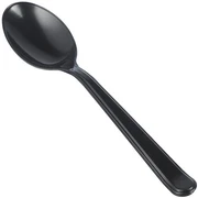 Комплект одноразовых приборов "1" (ложка 180 мм), черный, 300 шт 19-2930