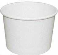 Креманка бумажная, 130/150 мл, диаметр 75 мм, высота 50 мм, белая, 60 шт 19-5693