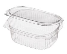 Контейнер с неразъемной крышкой 500 мл, 155х129х47 мм, овальный, РКС-500, 546 шт 17-3537