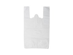 Пакет-майка 30+15х55 см, 14 мкм, белый, ПНД, 100 шт 21-0020