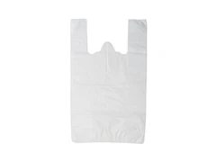 Пакет-майка 30+15х55 см, 14 мкм, белый, ПНД, 100 шт 21-0020