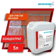 ИНТЕРХИМ 204 ФАСАД Усиленное кислотное средство очистки фасадов 5 л ih23450