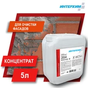 ИНТЕРХИМ 204 ФАСАД PLUS Усиленное кислотное средство очистки фасадов 5 л ih23550