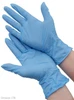 OPTILINE Перчатки нитриловые, голубые, M, 200 шт 27-2666