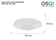 OSQ Крышка PET плоская ROUND BOWL 620, 750, 1000 MP, 45 шт Flat PET lid OSQ RB 620, 750, 1000 MP (270)