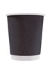 Стакан бумажный 250 мл, 80 мм, 2-сл., чёрный, 25 шт 19-5988