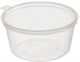 Контейнер для соуса 50 мл, круглый с неразъемной крышкой, прозрачный 17-1825
