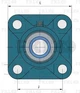 FKL Подшипниковый узел LEF206-2F LEF206-2F-FKL